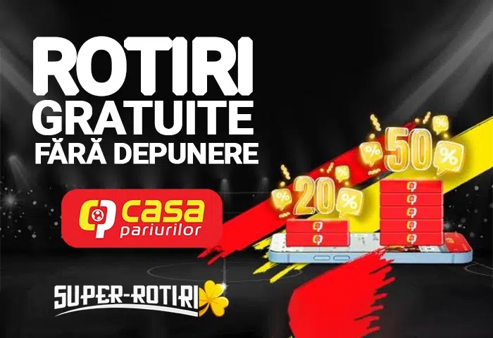 rotiri gratuite fara depunere casa pariurilor